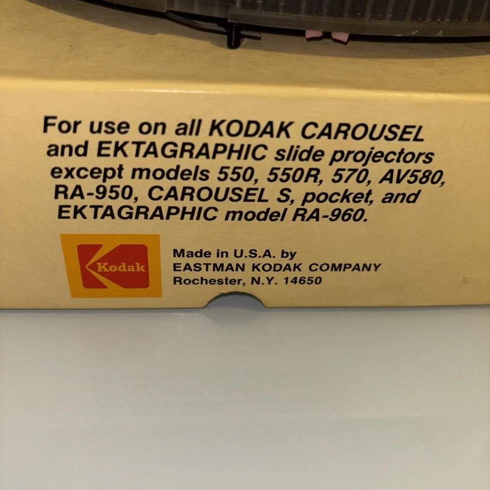Kodak Carousel 140 Vintage Slide Trays - One Without Box, Total 2 In Lot
